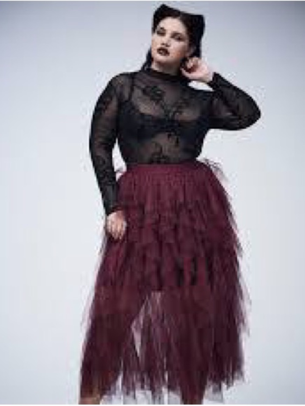 Torrid Nightfall Ruffle Skirt
